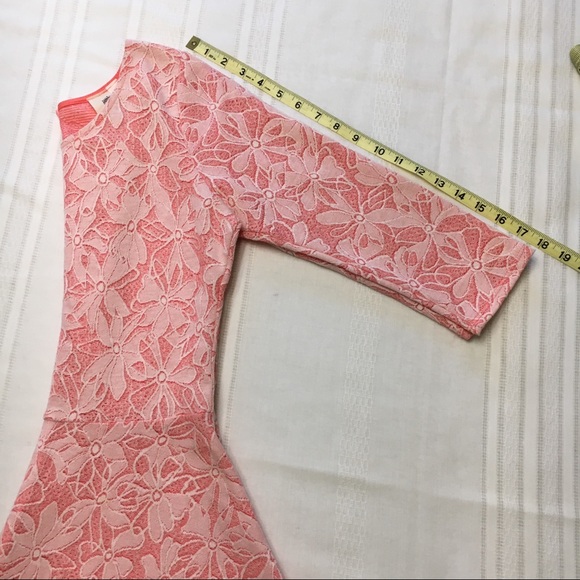 Francesca’s Floral Pink Scoop Neck Dress, sz M - Picture 2 of 7